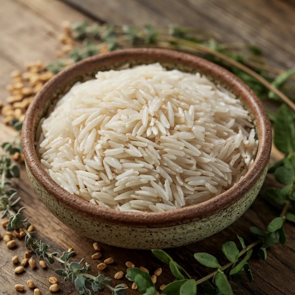 raw long grain rice as the ideal choice for Arroz Imperial