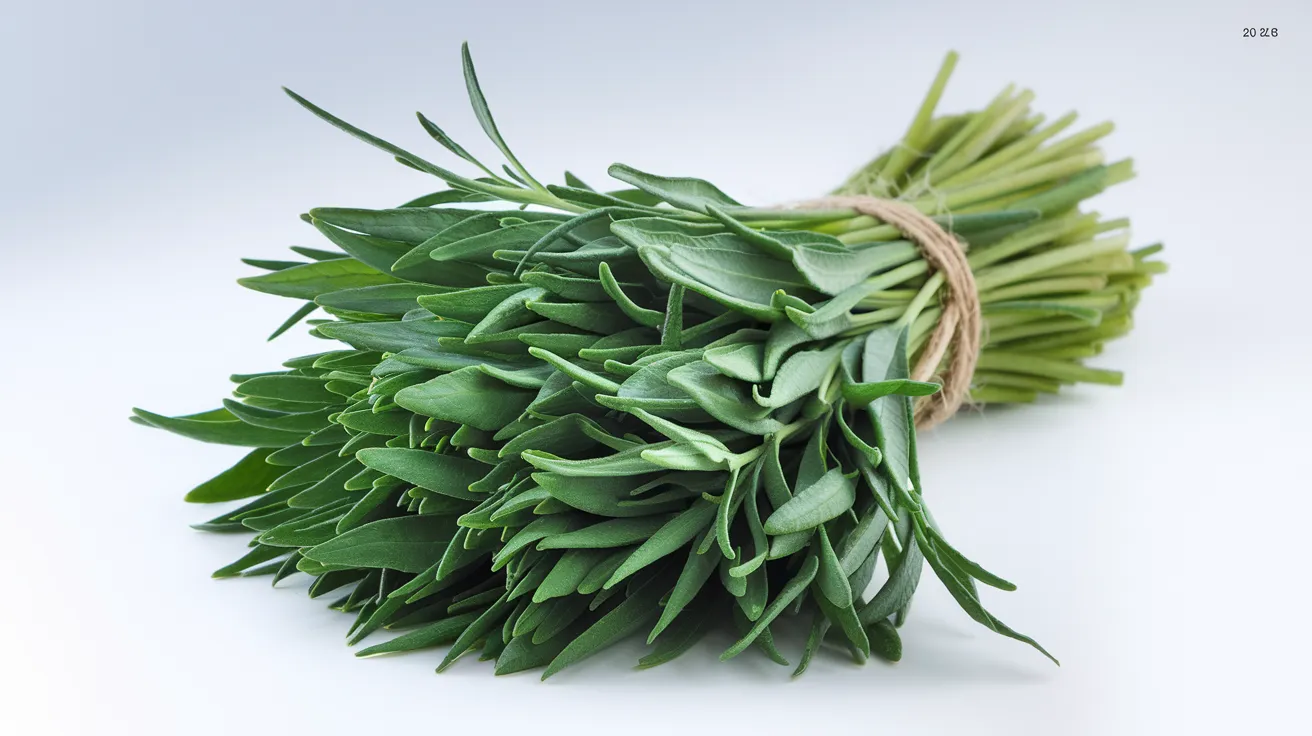 a freshly harvested bunch of tarragon