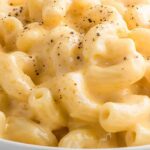 Why Crock Pot Mac and Cheese is a Game-Changer 4 creamy crock pot macaroni and cheese in a white bowl