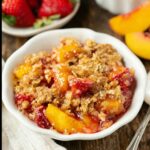 Strawberry Peach Crisp: The Perfect Summer Dessert with a Golden Oat Topping 6 strawberry peach crisp with golden oat topping